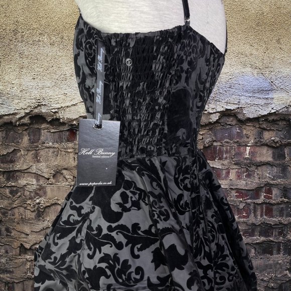 Hell Bunny Burlesque Victorian Lavintage Gothic Tulle Prom Ball Wedding Dress - Picture 9 of 9